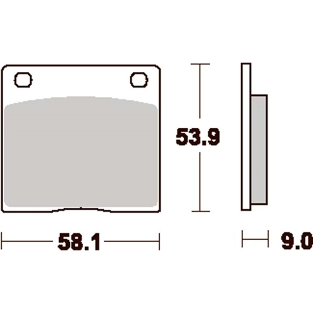 SBS SBS512HF BREMSEKLODSER STREET MC CERAMIC 512HF Kawasaki Z Suzuki GS