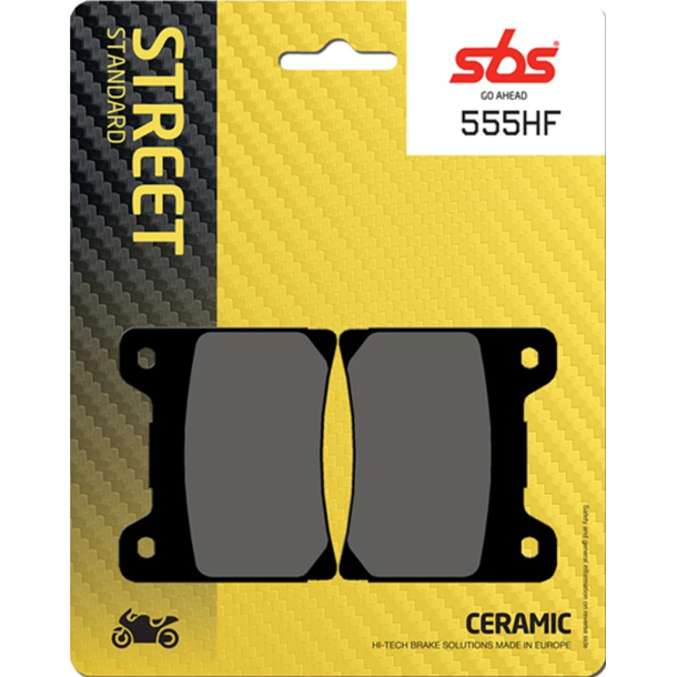 SBS SBS555HF BREMSEKLODSER STREET MC CERAMIC 555HF FRONT/REAR YAMAHA