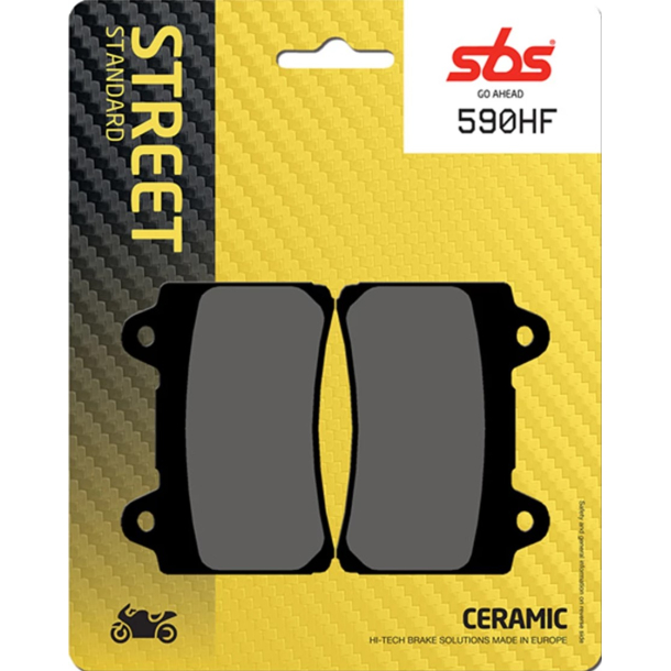 SBS SBS590HF BREMSEKLODSER STREET MC CERAMIC 590HF FRONT REAR YAMAHA