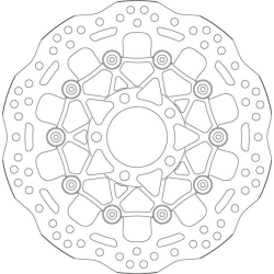 SBS SBS6083 BREMSESKIVE WAVE DESIGN 6083 290mm FRONT H�JRE/VENSTRE LH/RH SUZUKI GSF400 GSF600 GSX600F GSX750F