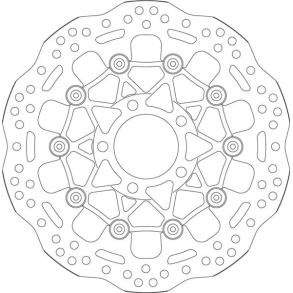 SBS SBS6083 BREMSESKIVE WAVE DESIGN 6083 290mm FRONT H�JRE/VENSTRE LH/RH SUZUKI GSF400 GSF600 GSX600F GSX750F