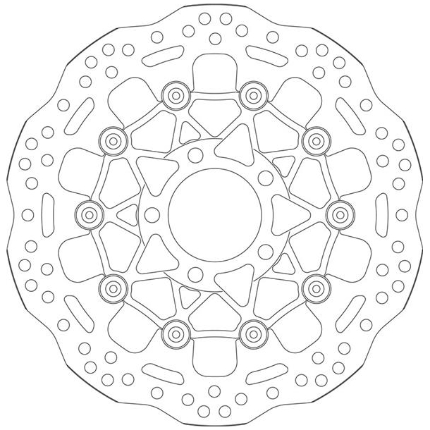 SBS SBS6083 BREMSESKIVE WAVE DESIGN 6083 290mm FRONT H�JRE/VENSTRE LH/RH SUZUKI GSF400 GSF600 GSX600F GSX750F