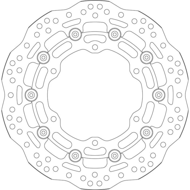 SBS SBS6086A BREMSESKIVE SBS BREMSESKIVE WAVE DESIGN 6086A YAMAHA