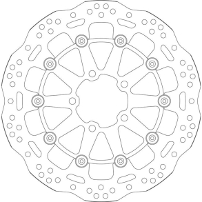 SBS SBS6093A BREMSESKIVE WAVE DESIGN 6093A 320MM SUZUZKI GSX-R600�GSX-R750 GSX-R1000�TL1000 GSX1300R