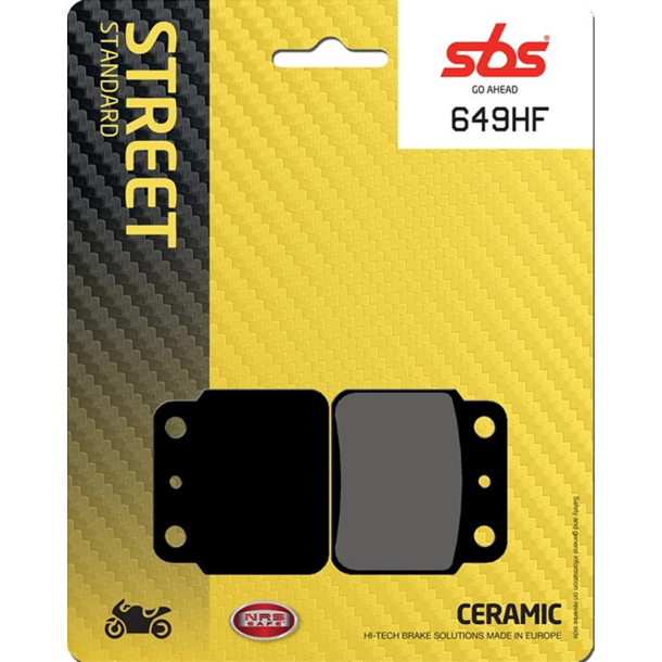 SBS SBS649HF BREMSEKLODSER STREET MC CERAMIC 649HF