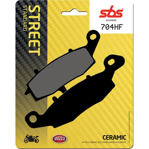 SBS SBS704HF BREMSEKLODSER STREET MC CERAMIC 704HF CF MOTO KAWASAKI SUZUKI WK BIKES