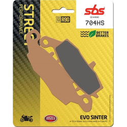 SBS SBS704HS BREMSEKLODSER STREET MC EXCEL SINTER 704HS RIGHT H�JRE RH CF MOTO KAWASAKI SUZUKI WK BIKES