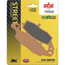 SBS SBS705HS BREMSEKLODSER STREET MC EXCEL SINTER 705HS VENSTRE LEFT LH PAD SET,BRAKE (SBS SINTER) (NON O.E. ALTERNATIVE) CF MOTO KAWASAKI SUZUKI WK BIKES