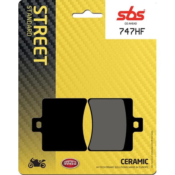 SBS SBS747HF  Bremseklodser BAG STREET MC CERAMIC 747HF