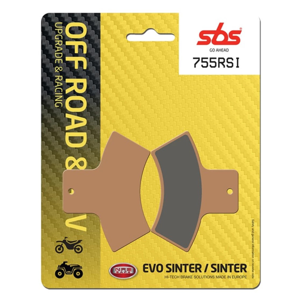 SBS SBS755RSI BREMSEKLODSER OFF ROAD RACING SINTER 755RSI LINHAI POLARIS QUADZILLA ATV