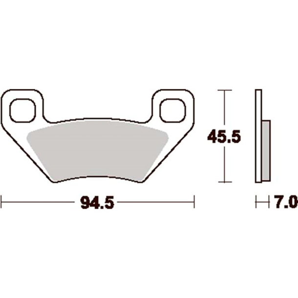 SBS SBS822RSI BREMSEKLODSER OFF ROAD RACING SINTER 822RSI Arctic cat Kymco Massey-ferguson Piaggio Polaris