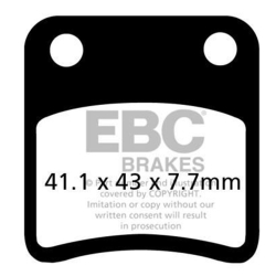 EBC SFA257 BREMSEKLODSER EBC Disc pad set SFA257/2 ATV PARKING BRAKE EBC SCOOTER Disc pad s�t 