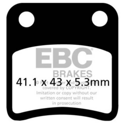 EBC SFA257/2 BREMSEKLODSER EBC Disc pad set SFA257/2 ATV PARKING BRAKE EBC SCOOTER Disc pad s�t 