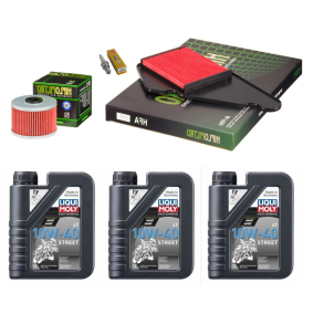 Servicekit HONDA FMX650 FX650 SLR650 olie, oliefilter, luftfilter, tndrr, bundproppakning