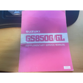 SUZUKI SR8201E01SUPPL SR820-1E01S-UPPL SUZUKI 1981 GS850G/GL/GLX SUPPLEMENTARY SERVICE MANUAL NO. SR-8201-E01 SUPPL