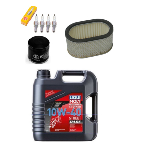 Servicekit GSX-R600 97-00 GSX-R750 SRAD 96-99 olie, oliefilter, luftfilter, t�ndr�r, bundproppakning