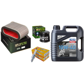 Servicekit HONDA ST1300 Pan European 02-16 olie, oliefilter, luftfilter, tndrr, pakning bundprop 