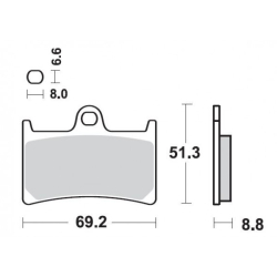 Bremseklodser SBS706HS STREET MC EXCEL SINTER