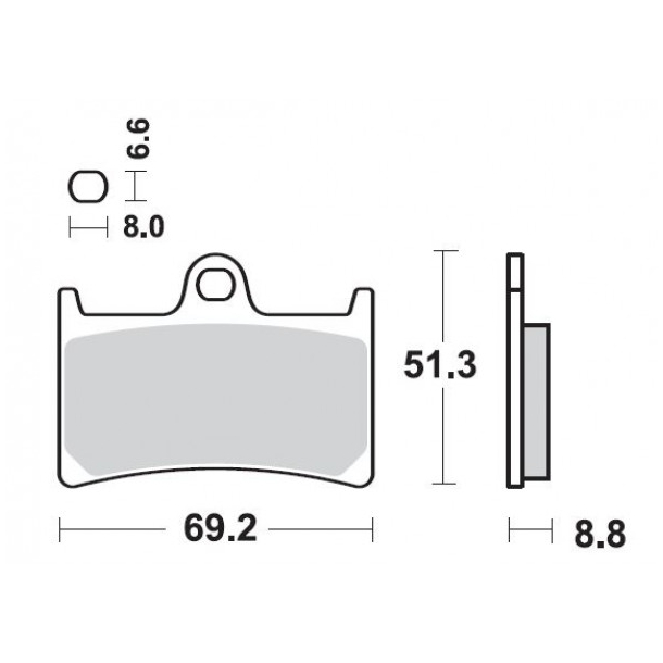 Bremseklodser SBS706HS STREET MC EXCEL SINTER