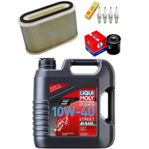 Servicekit YAMAHA V-MAX1200 VMX1200 96-07 olie, oliefilter, luftfilter, tndrr, bundproppakning