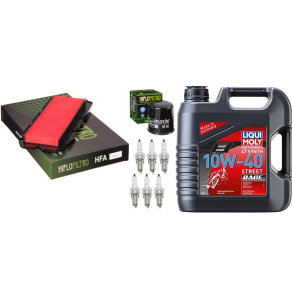 Servicekit HONDA GL1500 F6C Valkyrie SC34 97-03 olie, oliefilter, luftfilter, tndrr, pakning bundp
