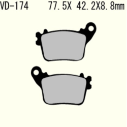 VESRAH Bremseklodser VD-174KV KEVLAR BAG