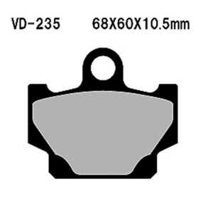 VESRAH VD-235KV Bremseklodser YAMAHA RD80 RD125 RD350 SR125 SR250 XV250