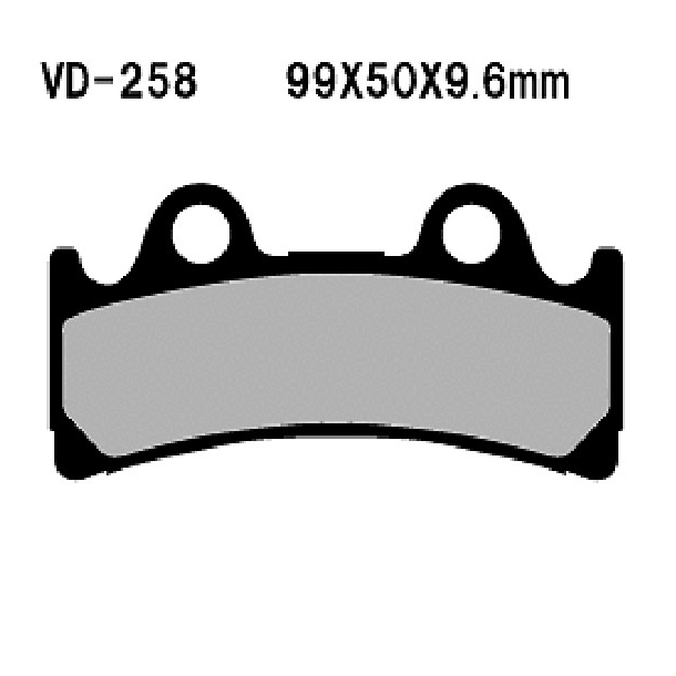 VESRAH Bremseklodser VD-258JL YZF750R FZR1000 TRIUMPH Super Daytona III 900