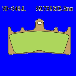 VESRAH Bremseklodser VD349JL Sinter