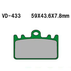 Vesrah VD-433KV Bremseklodser Kevlar FRONT KAWASAKI ZXR400 L1-L9 SUZUKI RGV250SP VJ23A