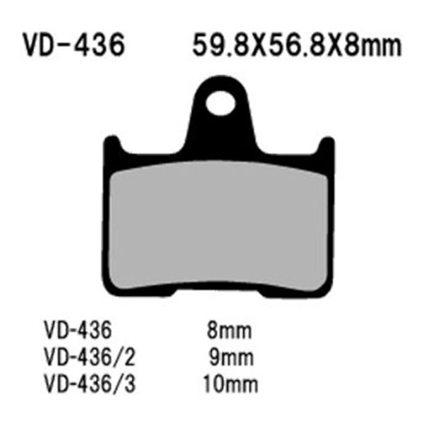Bremseklodser Vesrah VD-436/2KV Suzuki BAG