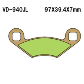 Vesrah Bremsklodser VD-940JL Polaris, Quadzilla, Div Kina