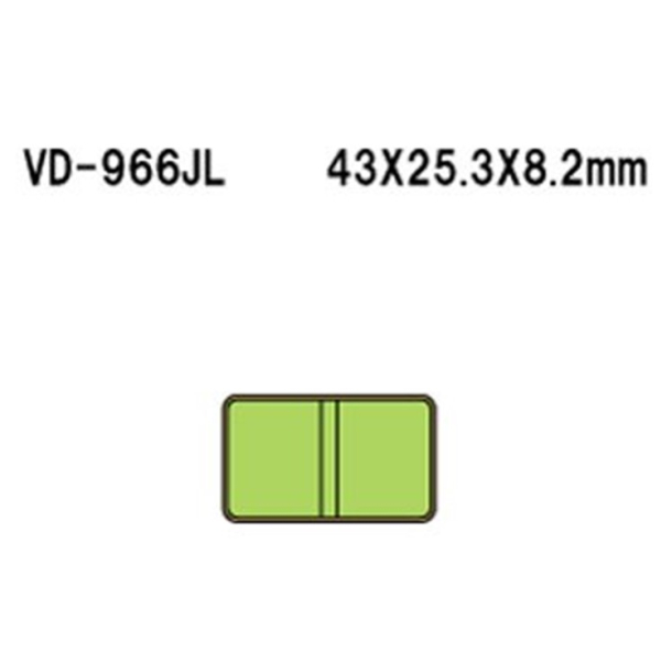 VESRAH VD-966JL Bremsklodser BRAKE MECHANICAL PARK ARCTIC CAT 0402-958 1402-602 0402-210 0402-814 705-600-213