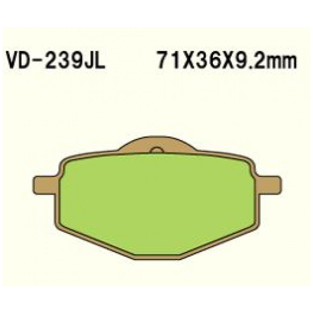 VESRAH Bremseklodser VD239SJL SinterMetal (scooter)