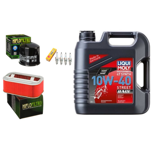 Servicekit HONDA VF1000F VF1000R olie, oliefilter, luftfilter, tndrr, bundproppakning