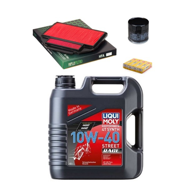 Servicekit HONDA VFR800F RC46 97-01 olie, oliefilter, luftfilter, tndrr, bundproppakning