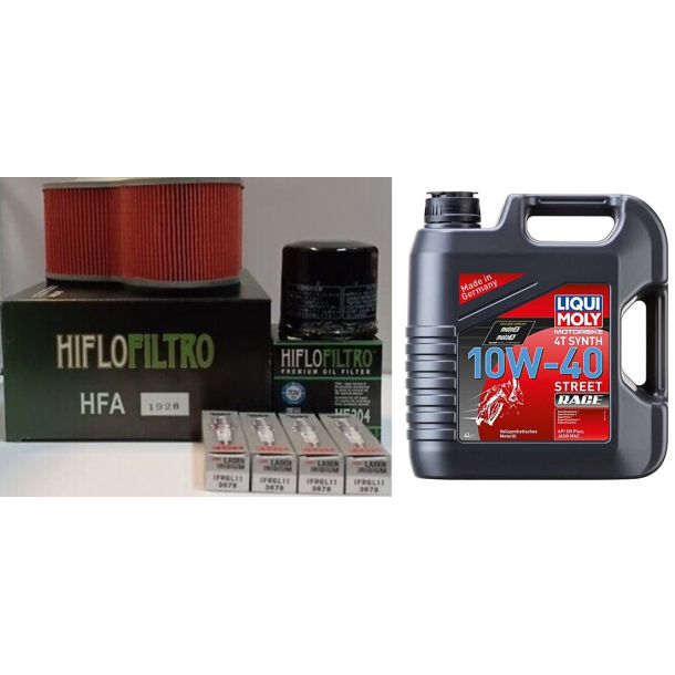 Servicekit HONDA VTX1800 02-08olie, oliefilter, luftfilter, tndrr, pakning bundprop