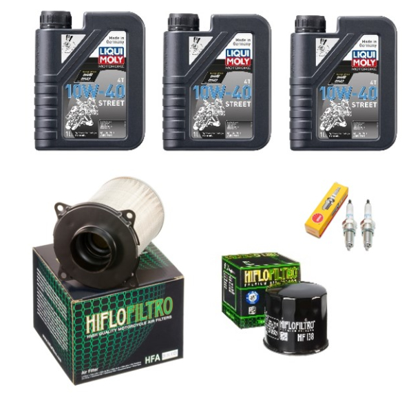 Servicekit SUZUKI VZ800 MARAUDER 97-04 olie, oliefilter, luftfilter, tndrr, bundproppakning 