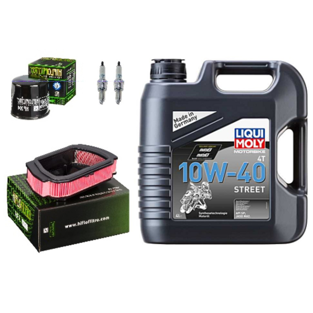 Servicekit YAMAHA SCR950 XV950 XVS950 14-23 olie, oliefilter, luftfilter, tndrr, pakning bundprop