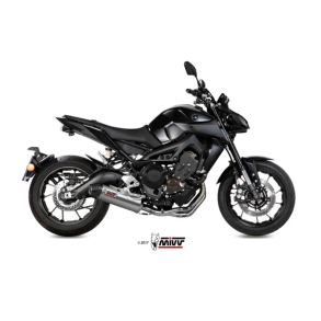 MIVV Sportsudstdning KOMPLET 3-1 OVAL TITANIUM / CARBON LYDPOTTE Yamaha MT-09 2013-2020