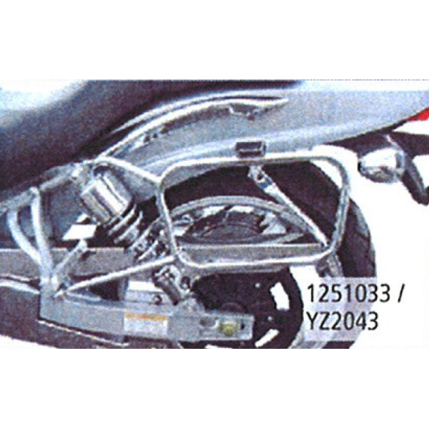 Hyosung GV 650 SIDETASKER HOLDER CASE HOLDER - TASKE HOLDER GV 650 YZ2043 1251033 GIVI/KAPPE Chrome