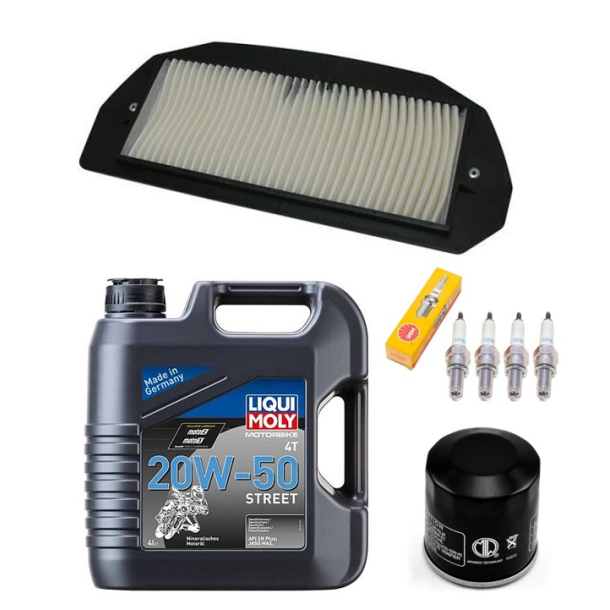Servicekit Yamaha YZF 750 R/SP 93-97 olie, oliefilter, luftfilter, t�ndr�r, pakning bundprop