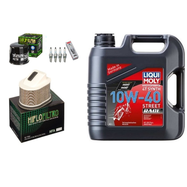 Servicekit KAWASAKI Z1000 07-12olie, oliefilter, luftfilter, tndrr, bundproppakning