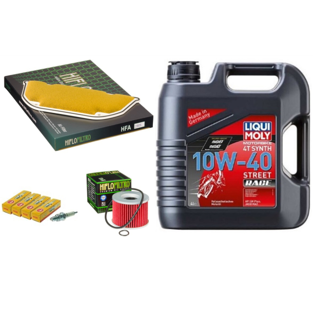Servicekit KAWASAKI ZX10 NINJA TOMCAT 88-90 oliefilter, luftfilter, tndrr, bundproppakning