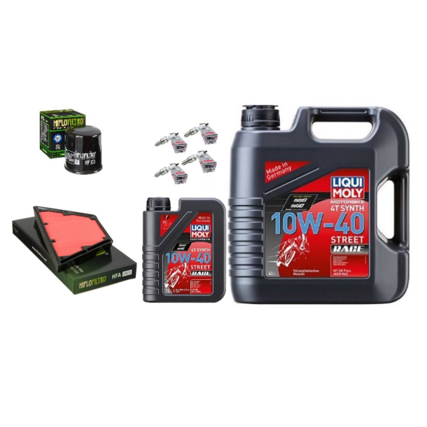 Servicekit KAWASAKI ZZR1400 12-21  olie, oliefilter, luftfilter, tndrr, bundproppakning