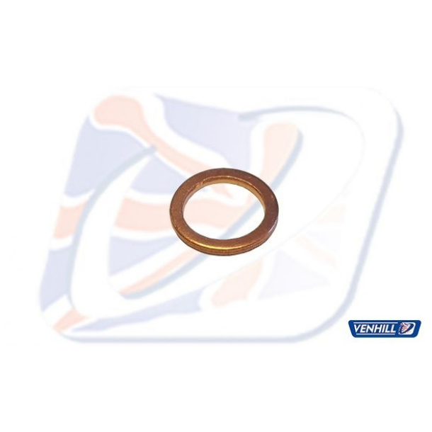 10 mm ORIGINAL VENHILL Kobberskive O.D.13.8mm I.D.10.3mm, 1.3mm thick