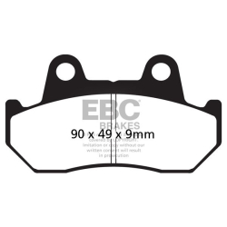 EBC FA69/2 Bremseklodser 9 mm Disc Brake Pads HONDACB400NCB750FCB900FCBX1000CX650GL1100