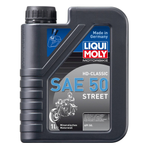 LiquiMoly LM1572 HD V-Classic SAE50 Street 1.L Liqui Moly 4 Stroke Mineral HD-Classic Street SAE 50 1L HD Classic Bikes and V-Twin