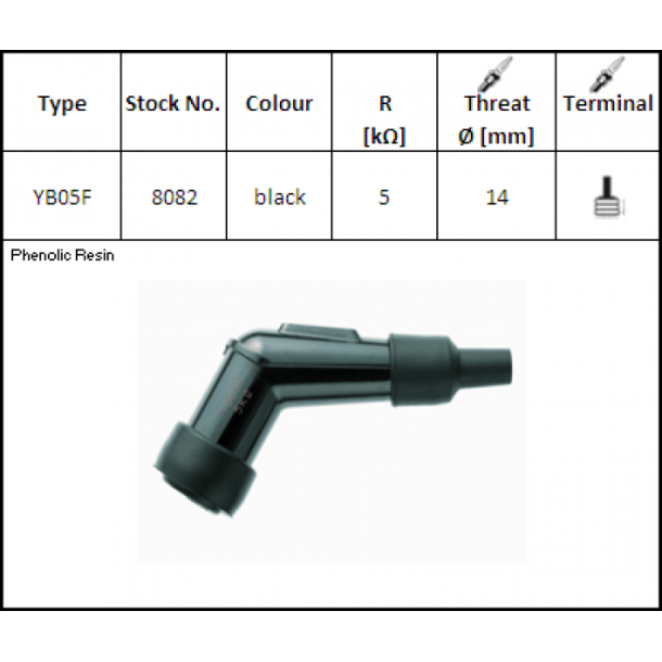 NGK Tndrrshtte YB05F 120GR 5kOhm